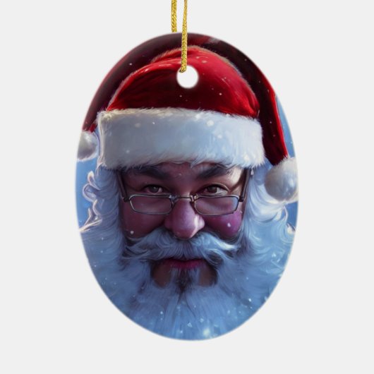 Santa Claus Ceramic Ornament (Achterkant)