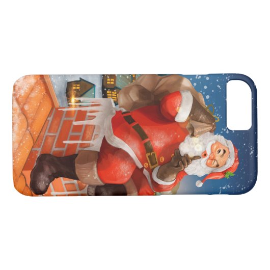 Santa Claus Chimney Delivery Case-Mate iPhone Case (Achterkant (Horizontaal))