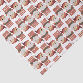 Santa Claus Chimney-kerstpatroonpapier Tissuepapier (Detail)