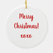 Santa Claus Chocolates Ornament Round (Achterkant)