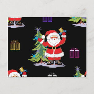 Santa Claus Christma Feestdagenkaart