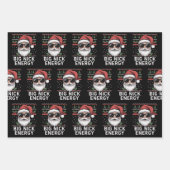 Santa Claus Christmas Big Nick Energy Party Funny Inpakpapier Vel (Voorkant)