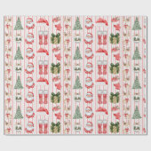 Santa Claus, Christmas Cadeaupapier (Vlak)