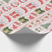 Santa Claus, Christmas Cadeaupapier (Hoek)