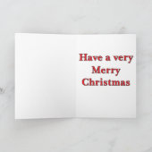 Santa Claus Christmas Card Feestdagen Kaart (Binnen)