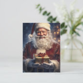 Santa Claus Christmas Card Feestdagenkaart (Staand voorkant)