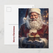 Santa Claus Christmas Card Feestdagenkaart (Voorkant / Achterkant)