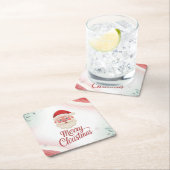 Santa Claus Christmas Coaster Set Kartonnen Onderzetters (Insitu)