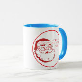 Santa Claus Christmas Coffee Mug Cute & Funny Mok (Voorkant rechts)