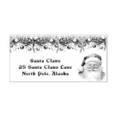 Santa Claus Christmas Garland North Pole Rubberstempel (Afrduk)