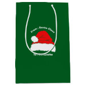Santa Claus Christmas Gift Medium Cadeauzakje (Voorkant)