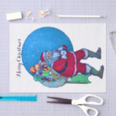SANTA CLAUS , CHRISTMAS GIFT SACK EN TOYS TISSUEPAPIER (Craft)