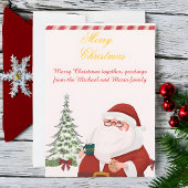 `Santa Claus Christmas Greeting Card Save The Date
