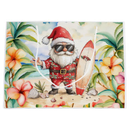 Santa Claus Christmas in July at the beach surfer Groot Cadeauzakje