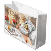 Santa Claus Christmas in Spa for Spa Lovers Groot Cadeauzakje (Voorkant Gekanteld)