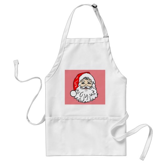 SANTA CLAUS CHRISTMAS KITCHEN APRONS STANDAARD SCHORT (Voorkant)