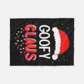 Santa Claus Christmas Matching Costume  Fleece Deken (Voorkant (Horizontaal))