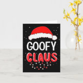 Santa Claus Christmas Matching Costume Kaart (Gele Bloem)