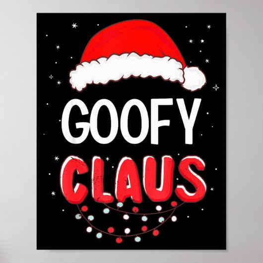 Santa Claus Christmas Matching Costume  Poster (Voorkant)