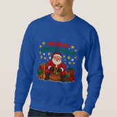 Santa Claus Christmas Men's Holiday Sweatshirt (Voorkant)