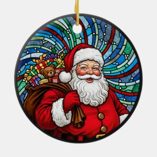 Santa Claus Christmas Ornament (Achterkant)