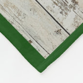 Santa Claus Christmas Presents Red Sack Pine Branc Fleece Deken (Hoek)