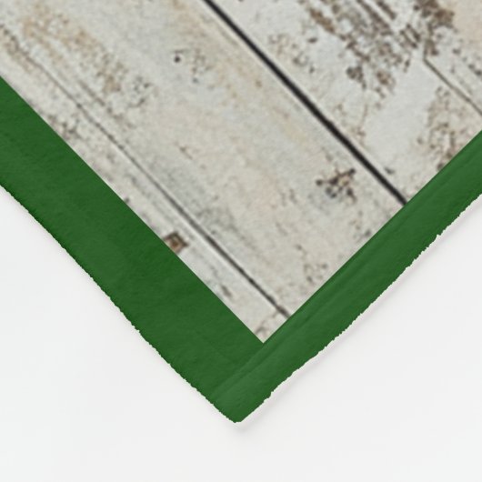 Santa Claus Christmas Presents Red Sack Pine Branc Fleece Deken (Hoek)