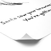 Santa Claus Christmas Quote Foto Afdruk (Hoek)