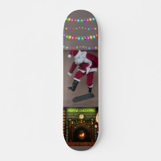 SANTA CLAUS CHRISTMAS SKATEBOARD DECK (Voorkant)