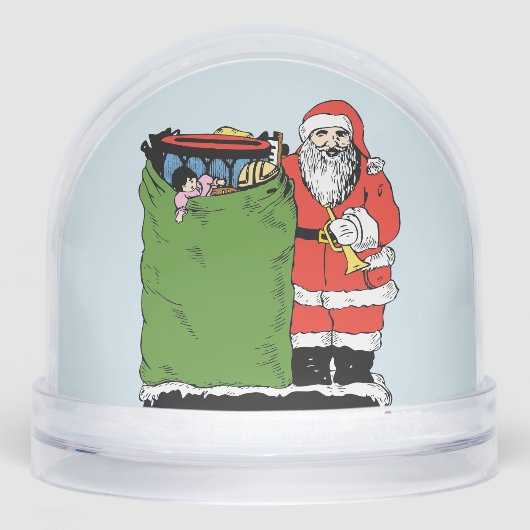 SANTA CLAUS CHRISTMAS SNOW GLOBES SNOW GLOBES SNEEUWBOL (Voorkant)