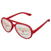 SANTA CLAUS CHRISTMAS SUNGLASSES FUN-Glasses! Aviator Zonnebril (Gekanteld)