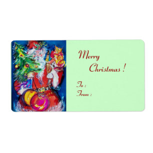 SANTA CLAUS, CHRISTMAS TREE TOYS EN GIFTS Green Etiket