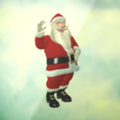 SANTA CLAUS CHRISTMAS WINDOW CLING RAAMSTICKER (Vel 3)