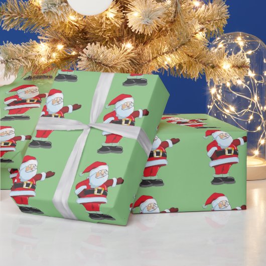 SANTA CLAUS CHRISTMAS WRAPPING PAPER CADEAUPAPIER (Feestdagen)