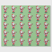 SANTA CLAUS CHRISTMAS WRAPPING PAPER CADEAUPAPIER (Vlak)