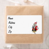 Santa Claus clipart Etiket (Insitu)