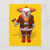 Santa Claus Clown Feestdagenkaart (Voorkant)