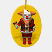 Santa Claus Clown Keramisch Ornament (Voorkant)