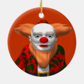 Santa Claus Clown Keramisch Ornament (Achterkant)