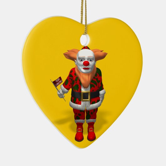 Santa Claus Clown Keramisch Ornament (Rechts)