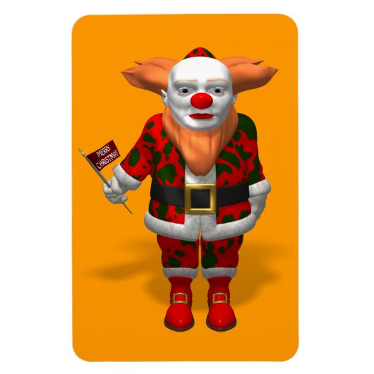 Santa Claus Clown Magneet (Verticaal)