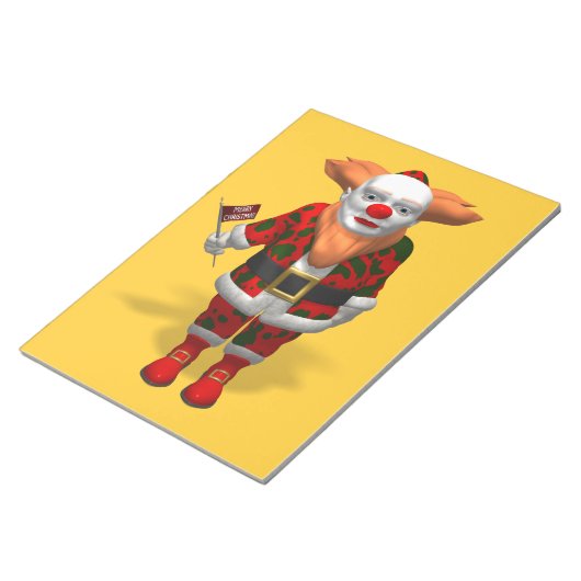 Santa Claus Clown Notitieblok (Schuin)