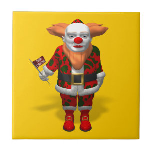 Santa Claus Clown Tegeltje