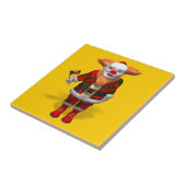 Santa Claus Clown Tegeltje (Zijkant)