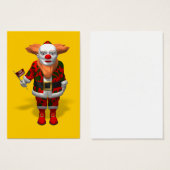 Santa Claus Clown Visitekaartjes (Voorkant /achterkant)