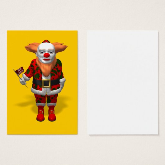Santa Claus Clown Visitekaartjes (Voorkant /achterkant)