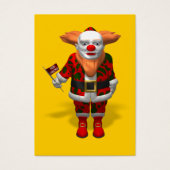 Santa Claus Clown Visitekaartjes (Voorkant)