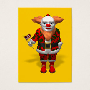 Santa Claus Clown Visitekaartjes