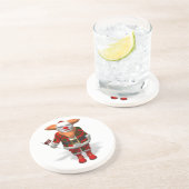 Santa Claus Clown Zandsteen Onderzetter (Zijkant)