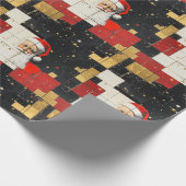 Santa Claus Collage Cadeaupapier (Hoek)